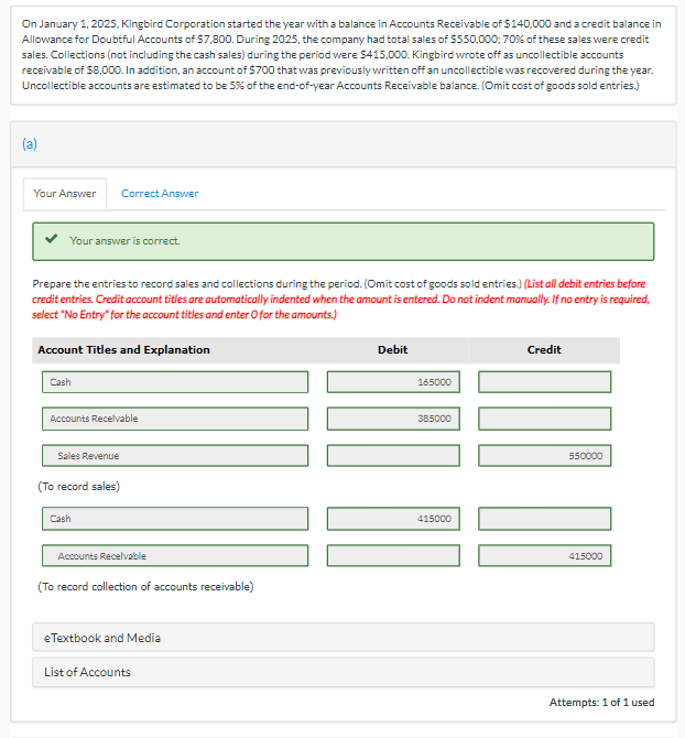 Solved On January Kingbird Corporation Started The Chegg