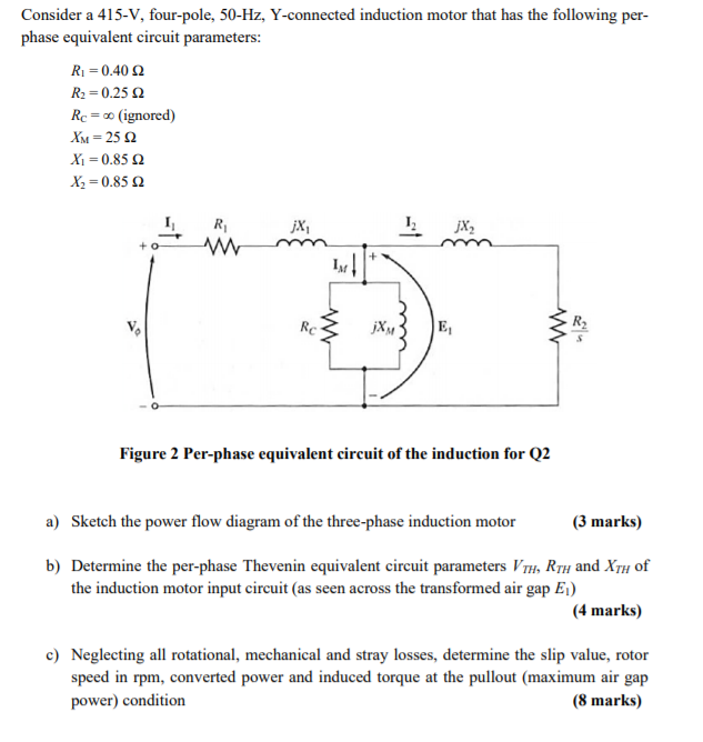 Solved Consider A V Four Pole Hz Y Connected Chegg