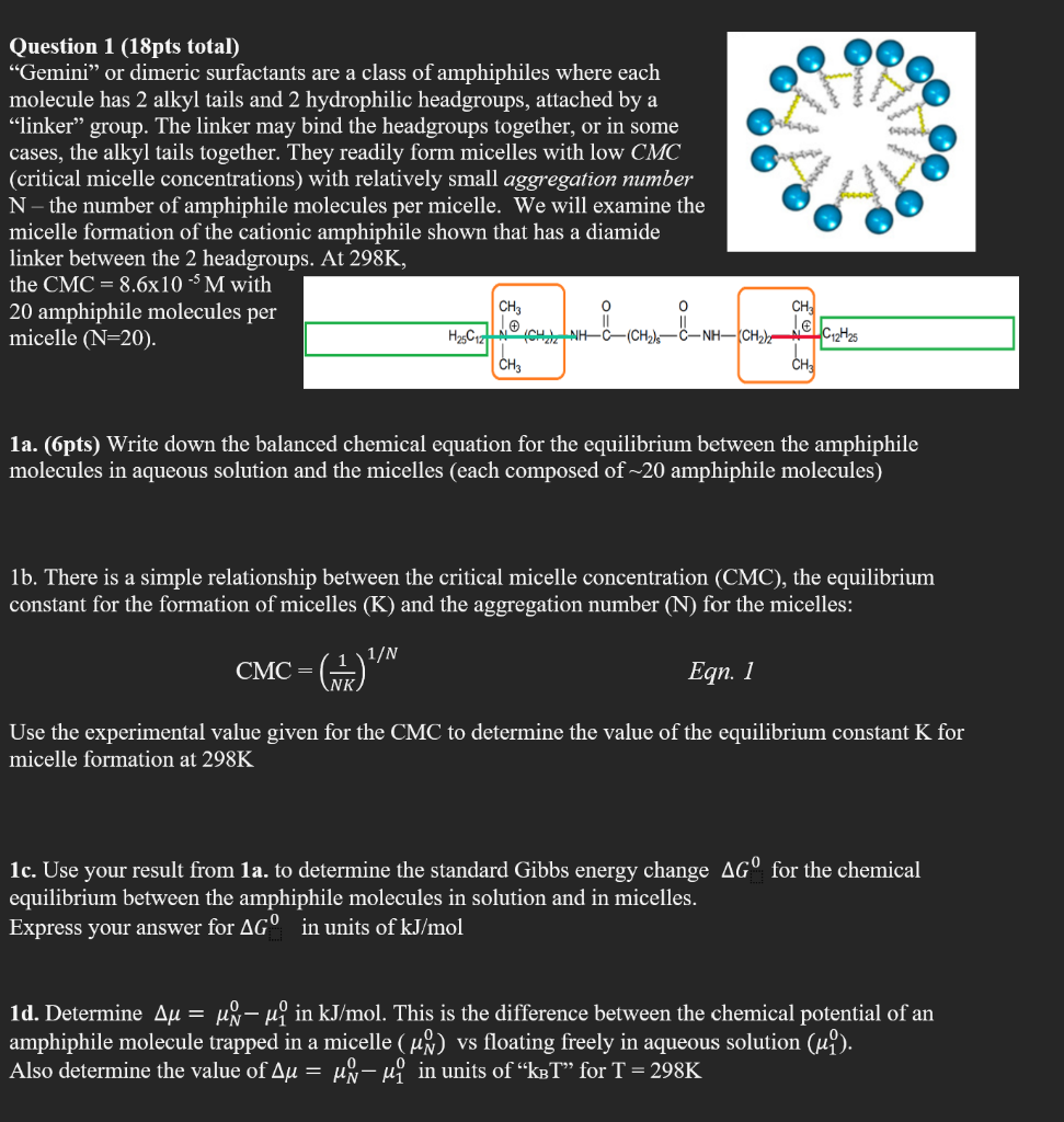 Solved Question 1 18pts Total Gemini Or Dimeric Chegg