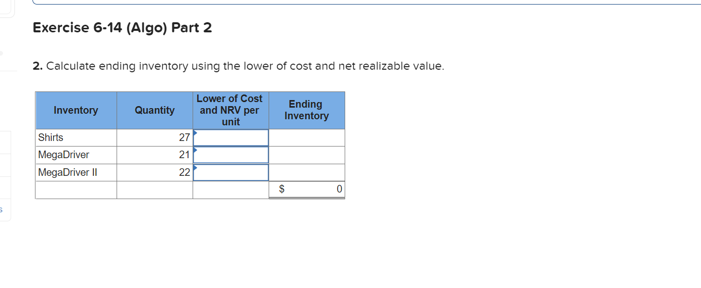 Solved Required Information Exercise Algo Calculate Chegg