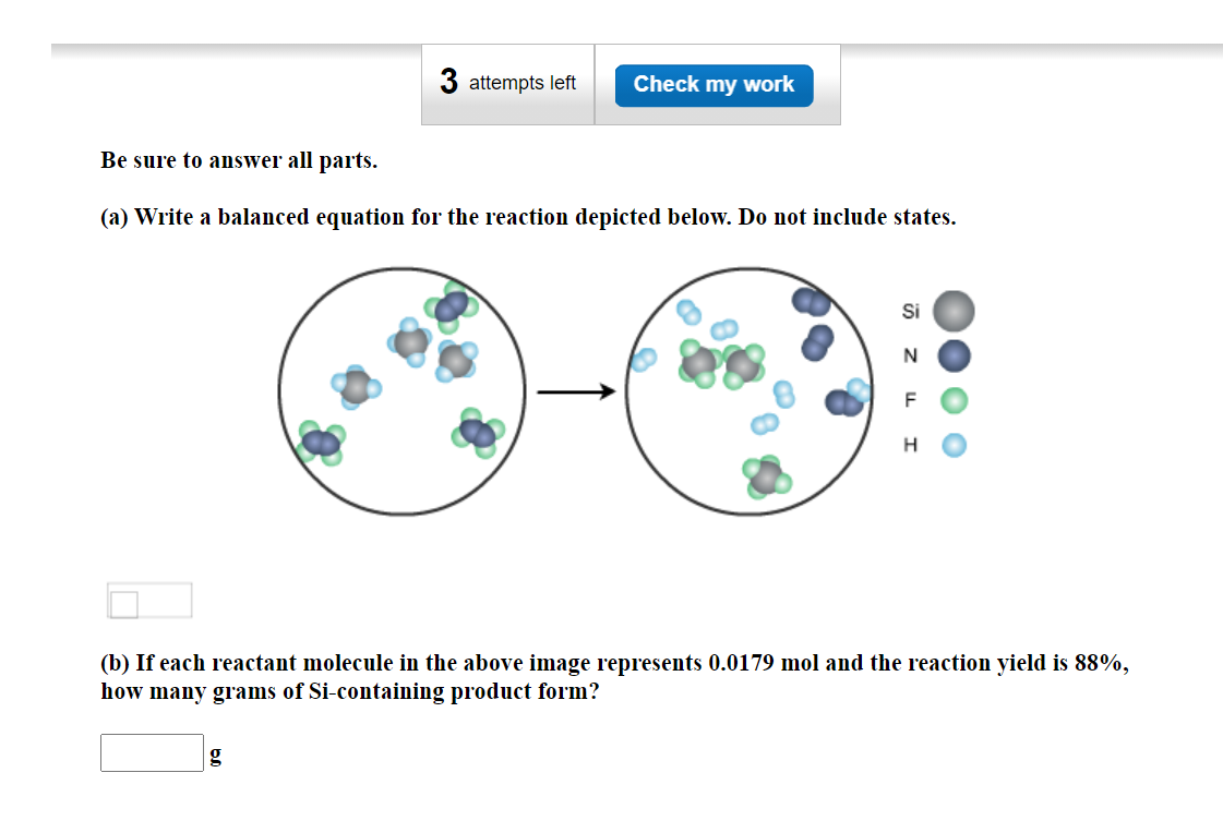 Solved 3 Attempts Left Check My Work Be Sure To Answer All Chegg