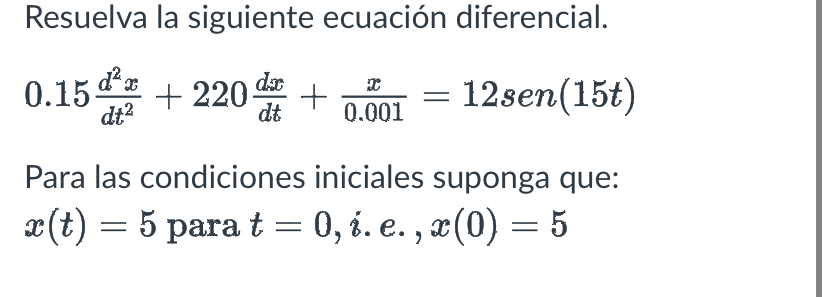 Solved Resuelva la siguiente ecuación diferencial Chegg