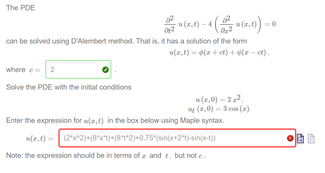 Solved The PDE T22u X T 4 X22u X T 0 Can Be Solved Chegg