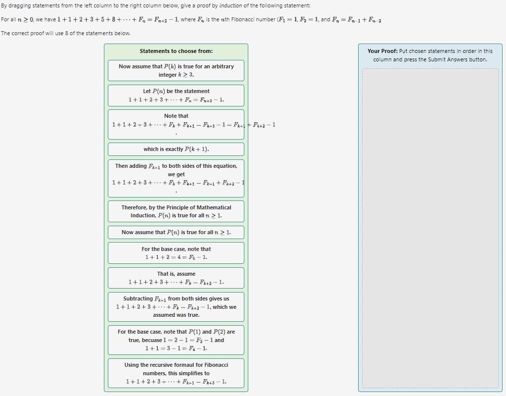 Solved Dragging Statements From The Left Column To The Right Chegg