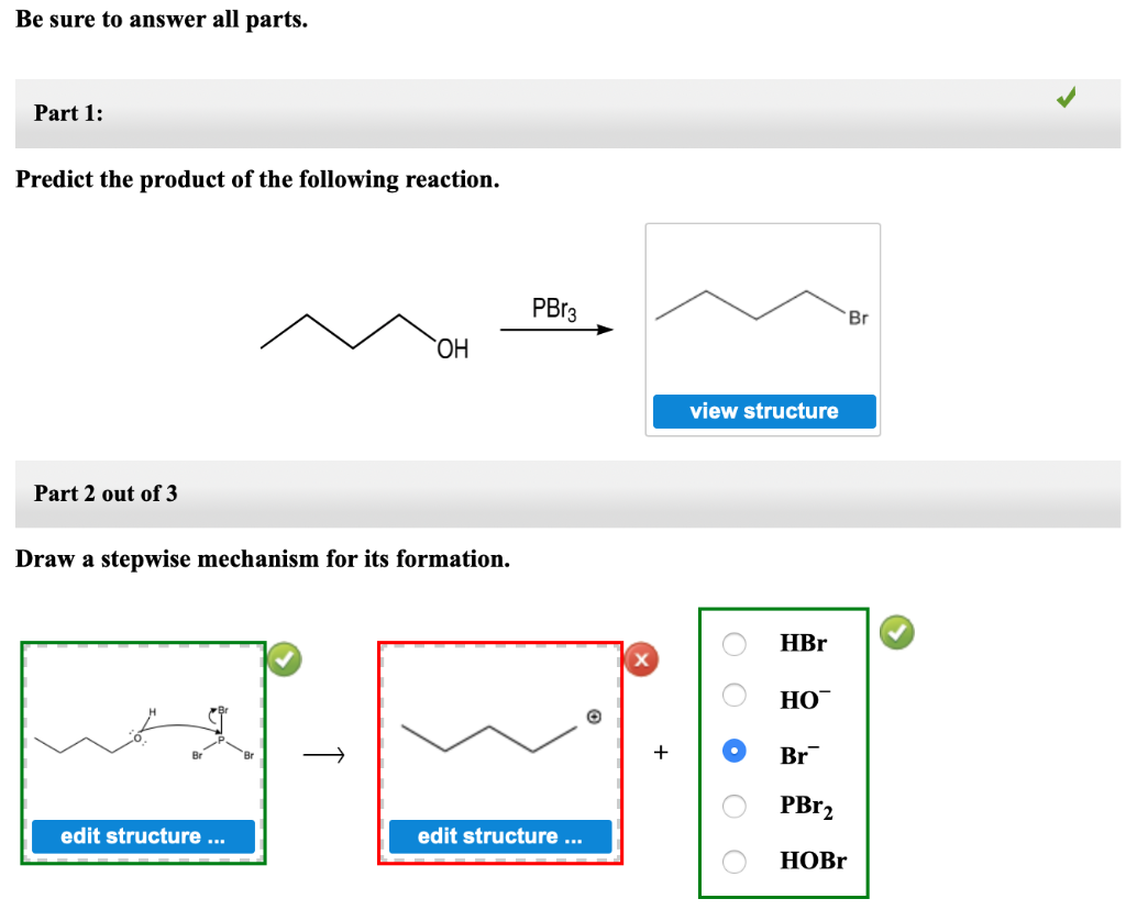 Solved Be Sure To Answer All Parts Part 1 Predict The Chegg