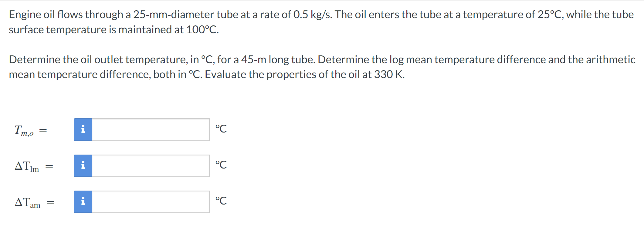 Solved Engine Oil Flows Through A Mm Diameter Tube At A Chegg