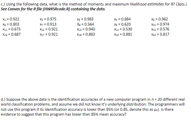 Solved Use R And Calculus To Solve The Following Problem Chegg