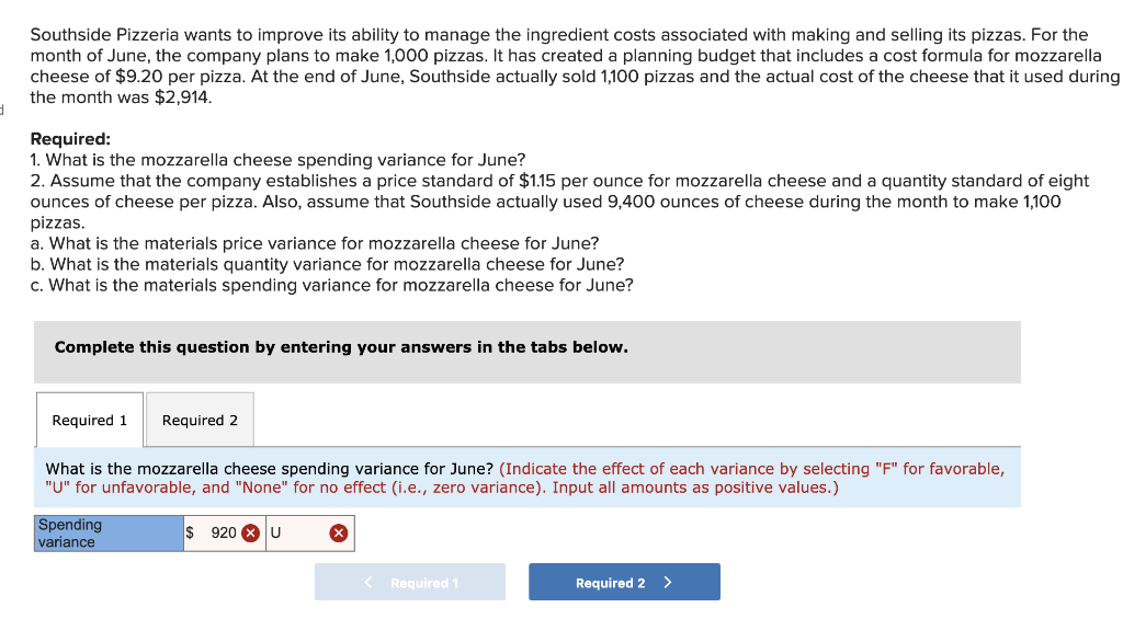 Solved Southside Pizzeria Wants To Improve Its Ability To Chegg