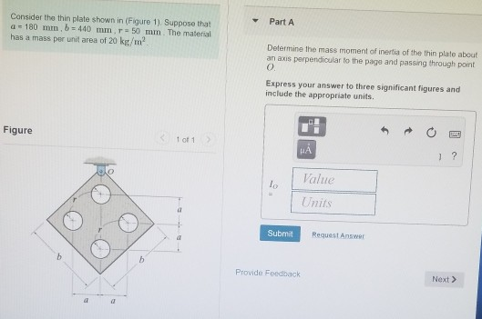 Solved Part A Consider The Thin Plate Shown In Figure Chegg