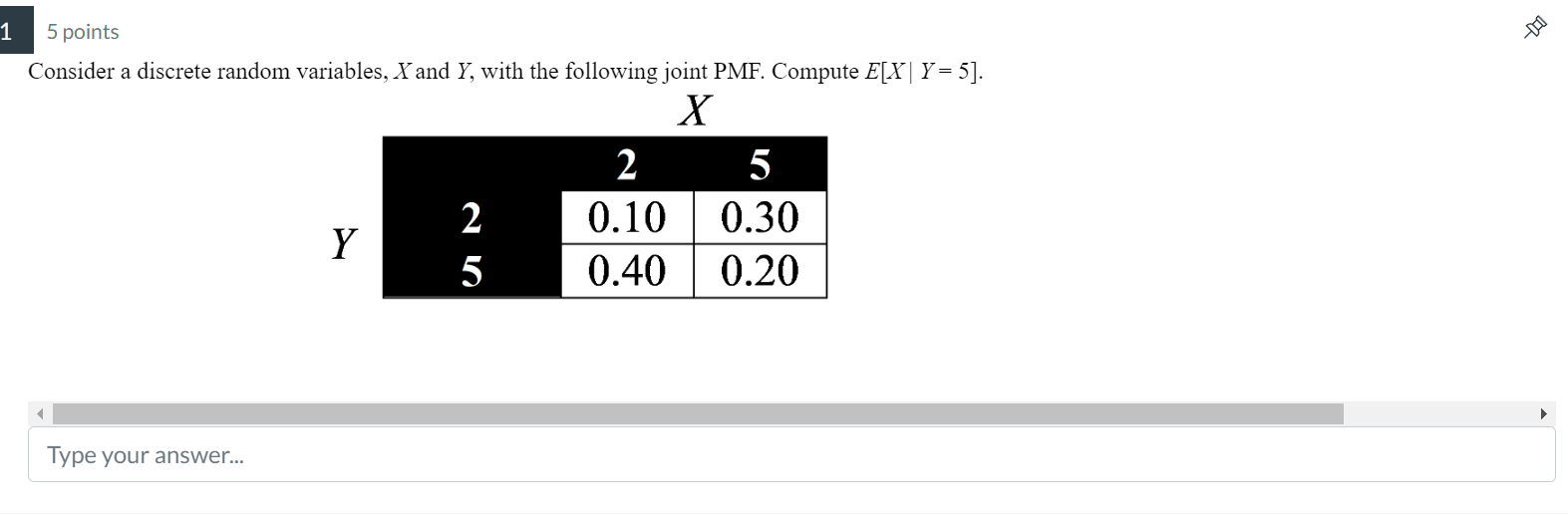 Solved 5 Points Consider A Discrete Random Variables X And Chegg