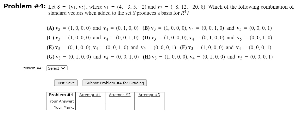 Solved Problem Let S V V Where V Chegg