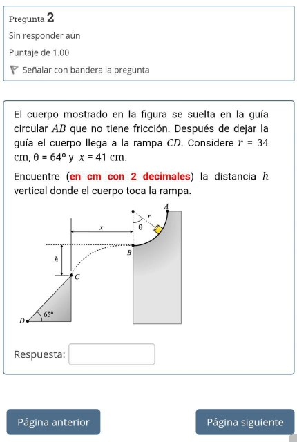 Solved Pregunta 2 Sin responder aún Puntaje de 1 00 P Chegg