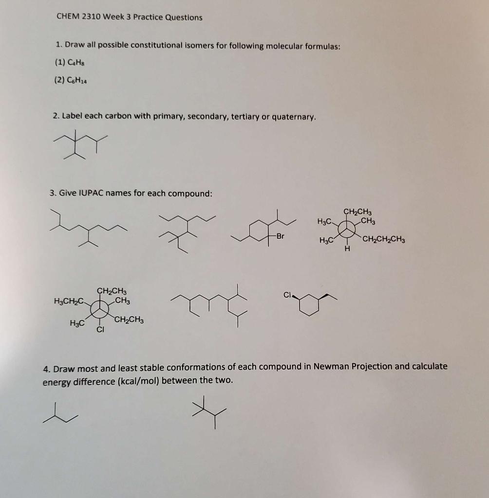 Solved Questions And Please Draw All Possible