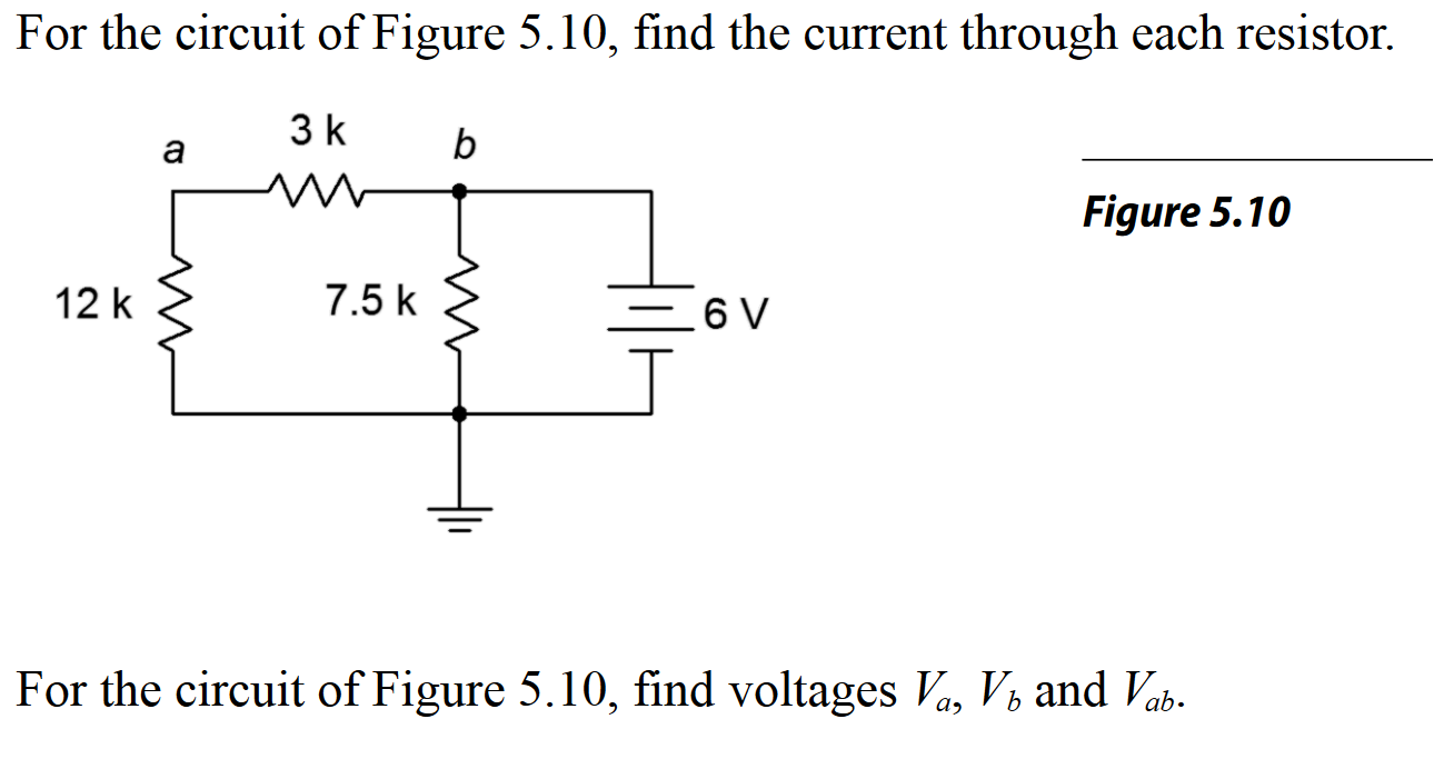 Solved For The Circuit Of Figure 5 10 Find The Current Chegg