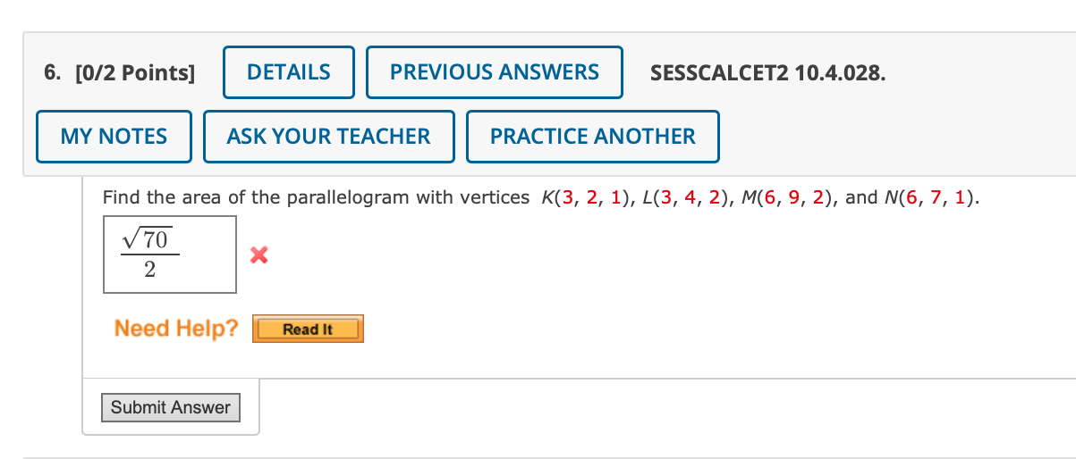 Solved 6 0 2 Points DETAILS PREVIOUS ANSWERS SESSCALCET2 Chegg