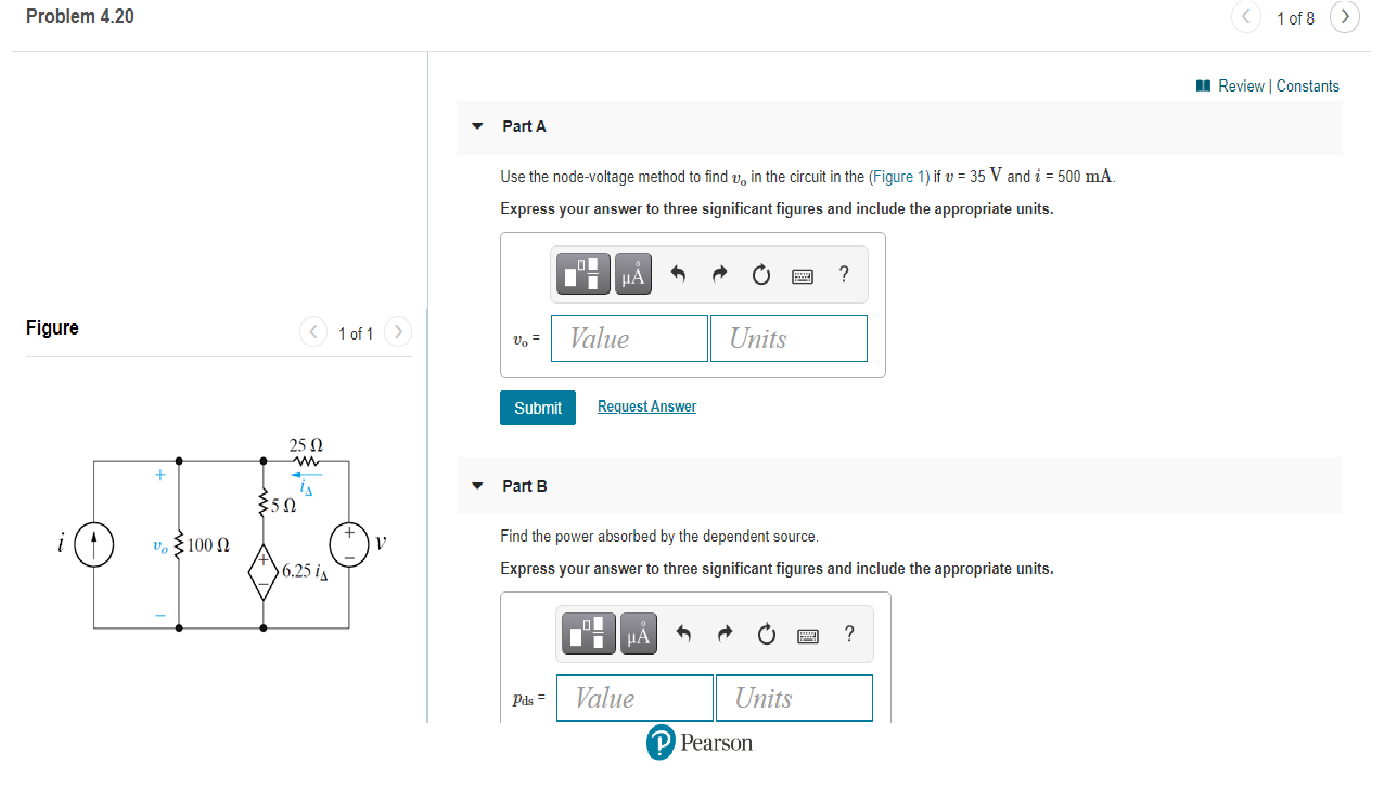 Solved Use The Node Voltage Method To Find Vo In The Chegg