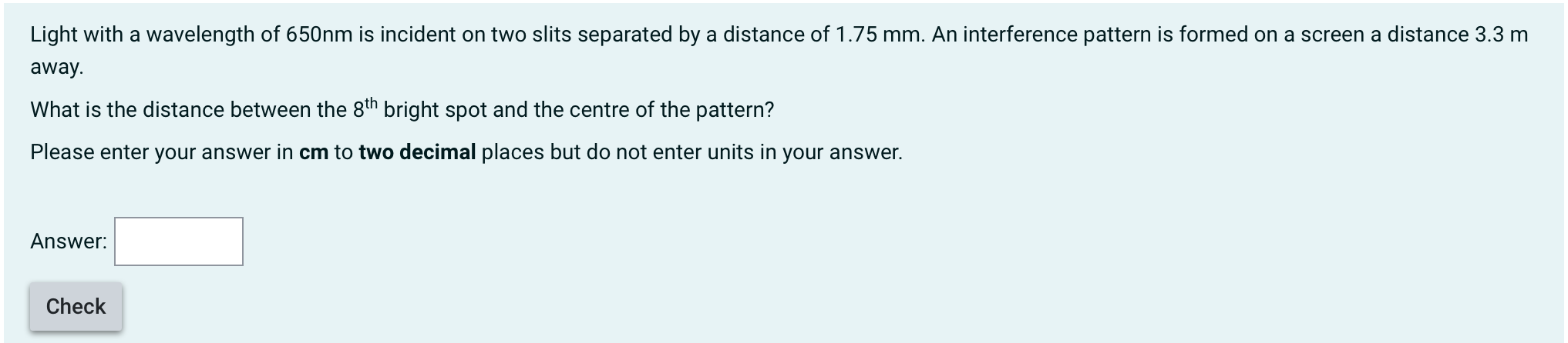 Solved Light With A Wavelength Of Nm Is Incident On Two Chegg