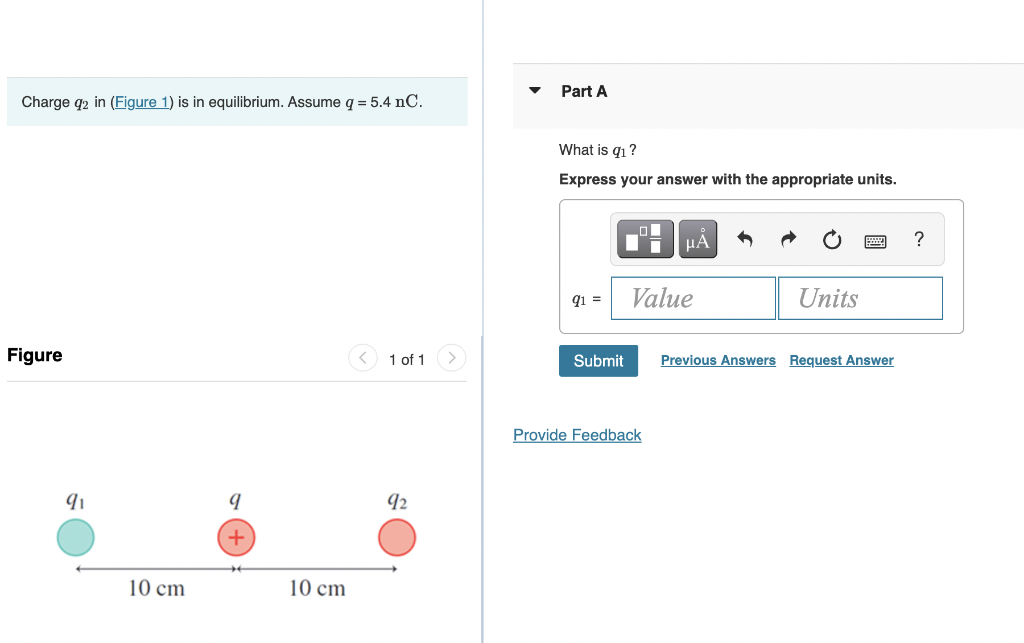 Solved Charge Q2 In Figure 1 Is In Equilibrium Assume Chegg