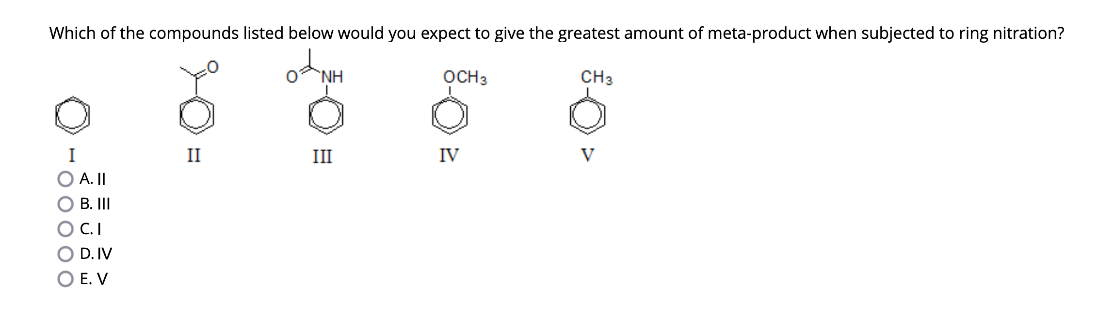 Solved Which Of The Compounds Listed Below Would You Expect Chegg