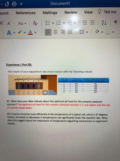 Solved Document1 Ayout References Mailings Review View Tell Chegg