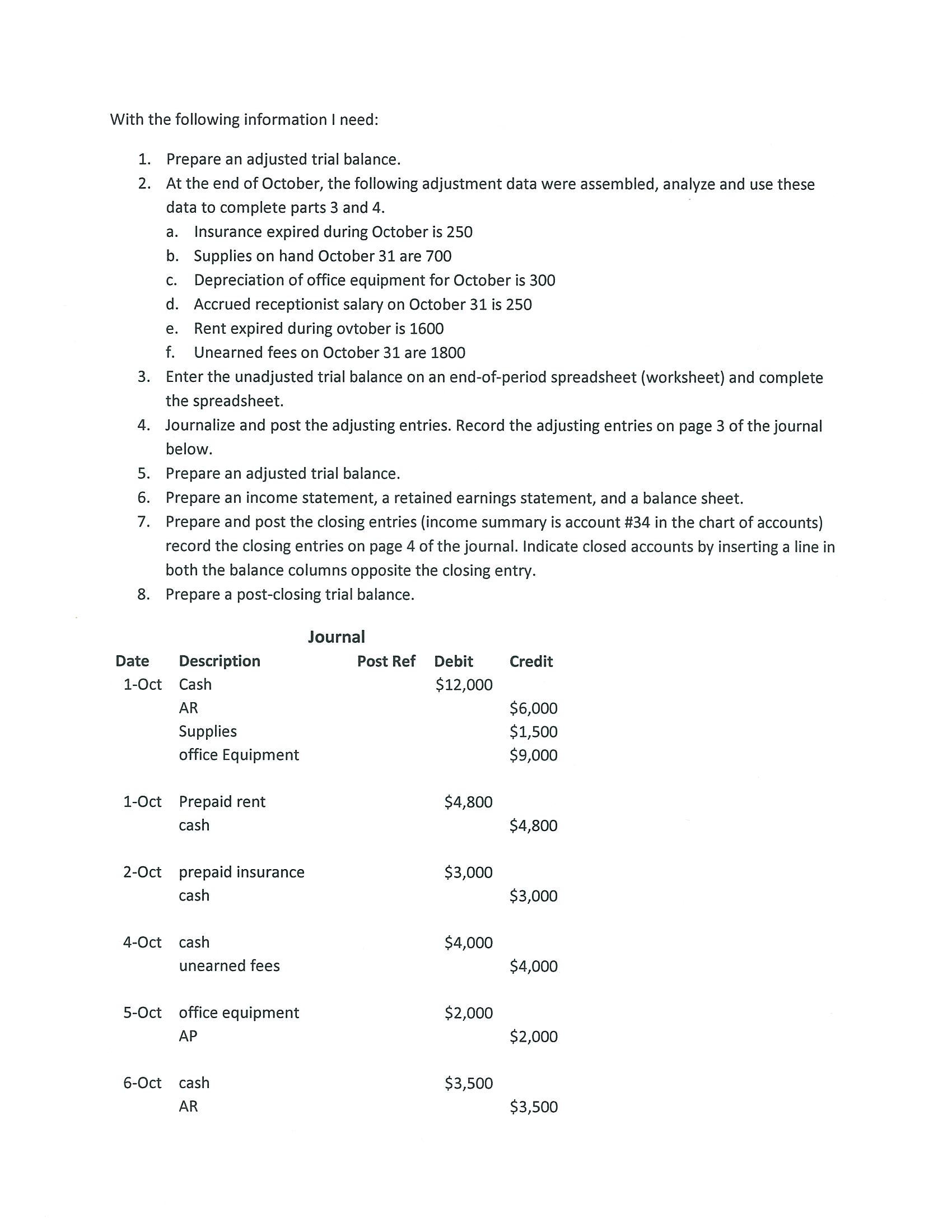 Help with accounting homework problems