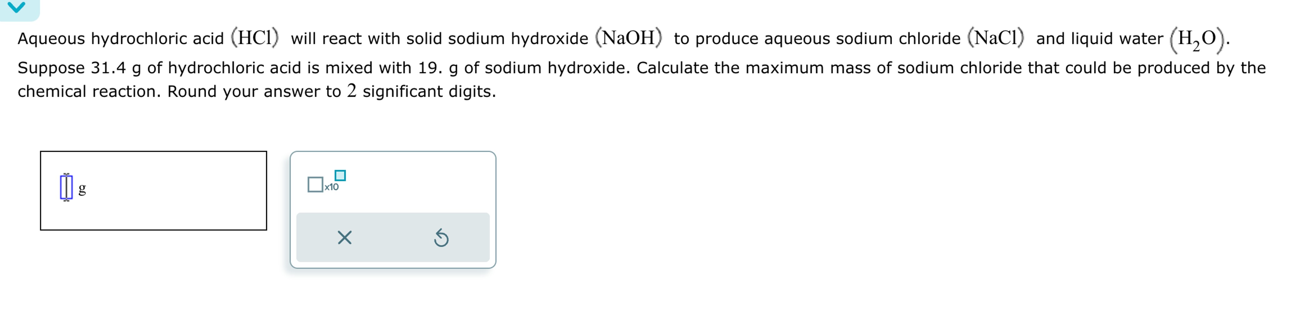 Solved Aqueous Hydrochloric Acid Hcl Will React With Chegg