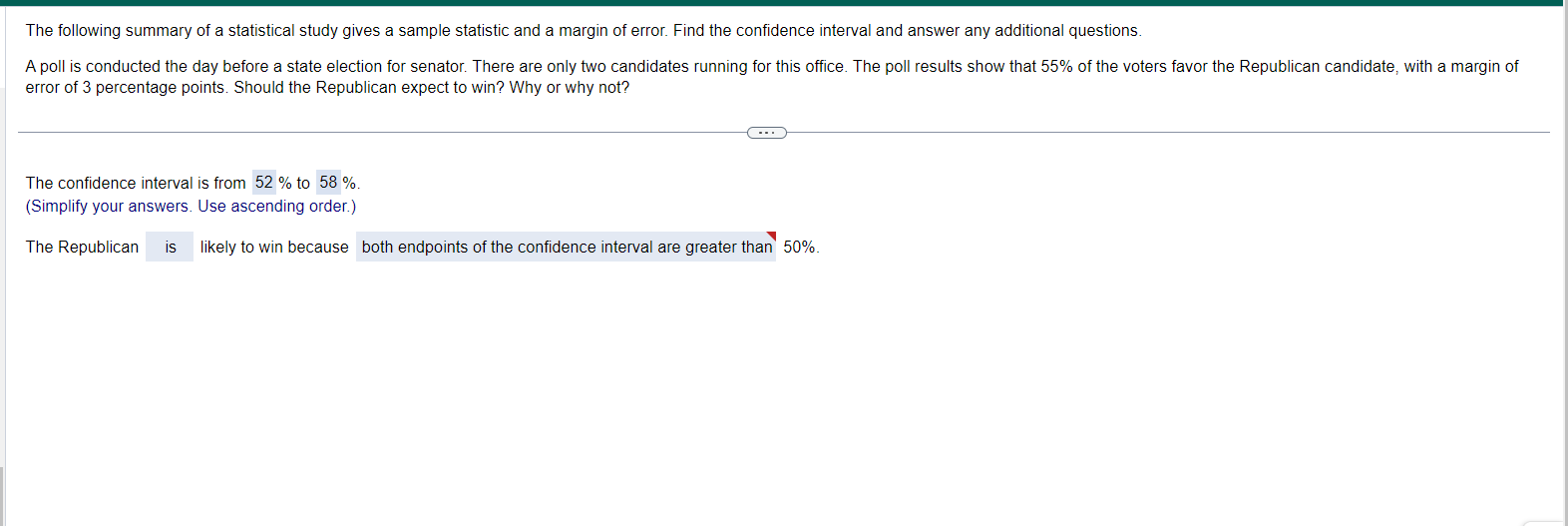 Solved The Following Summary Of A Statistical Study Gives A Chegg