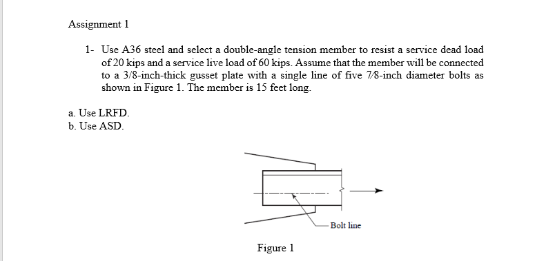 Solved Assignment Use A Steel And Select A Chegg