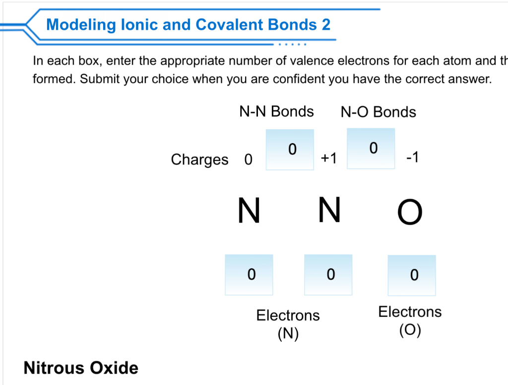 Solved Modeling Lonic And Covalent Bonds 2 In Each Box Chegg