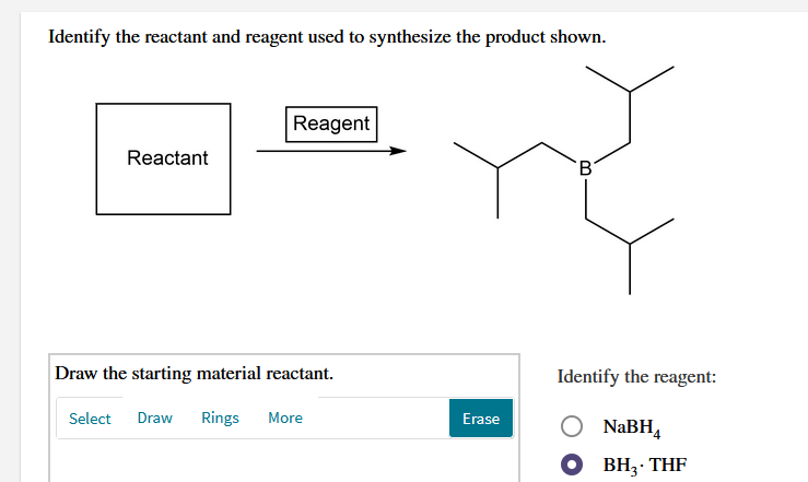 Solved Identify The Reactant And Reagent Used To Synthesize Chegg