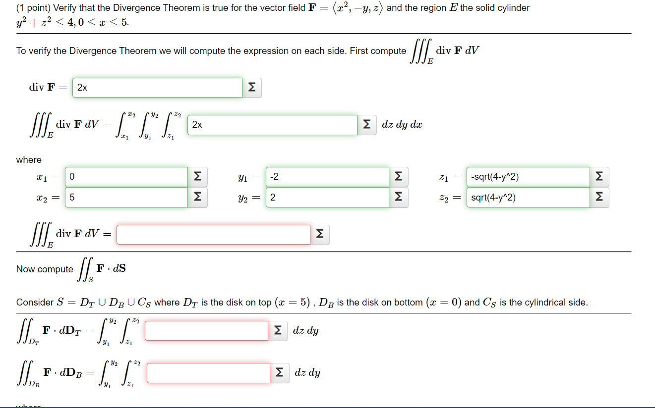 Solved Point Verify That The Divergence Theorem Is True Chegg