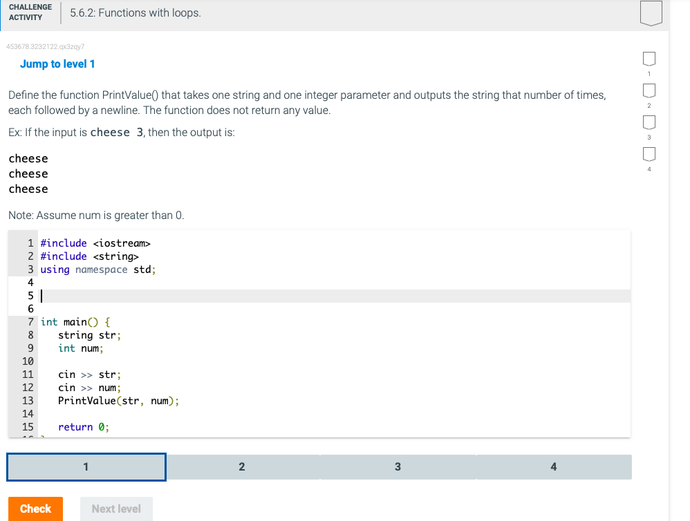 Solved Jump To Level 1 Define The Function PrintValue That Chegg