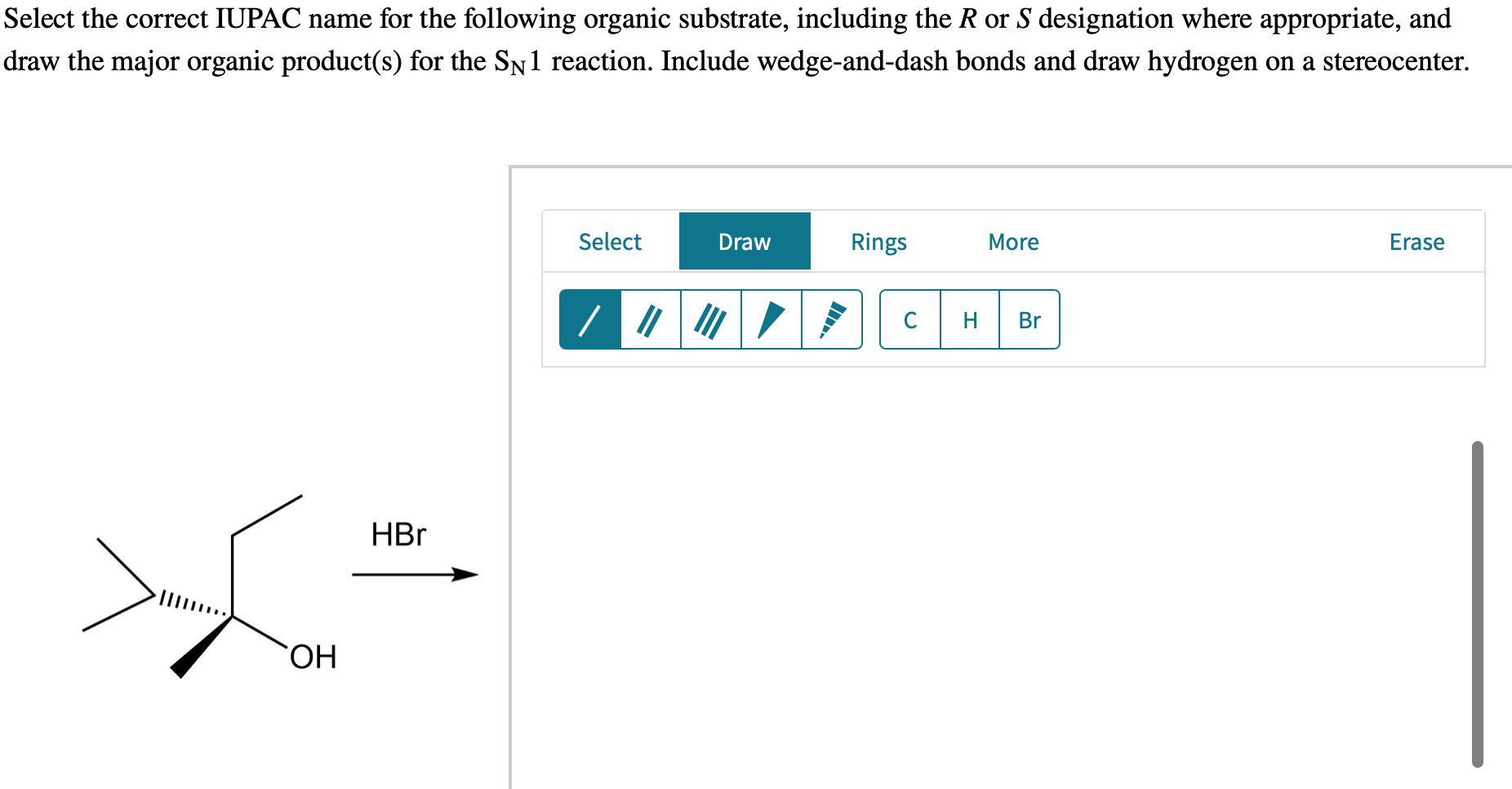 Solved Select The Correct Iupac Name For The Following Chegg