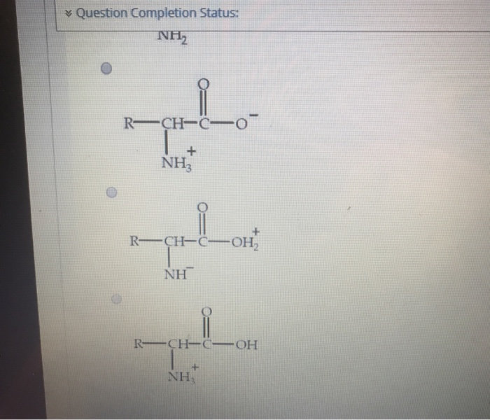 Solved QUESTION 15 Which Structure Represents A Zwitterion Chegg