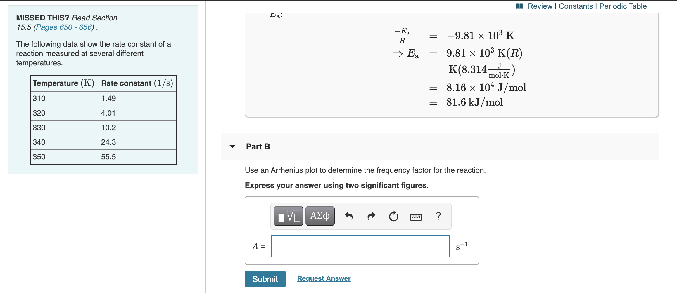 Solved A Review Constants Periodic Table Dai MISSED THIS Chegg