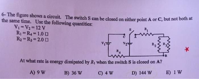 Solved The Figure Shows A Circuit The Switch S Can Be Chegg