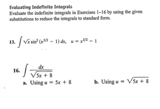 Solved Evaluating Indefinite Integrals Evaluate The Chegg