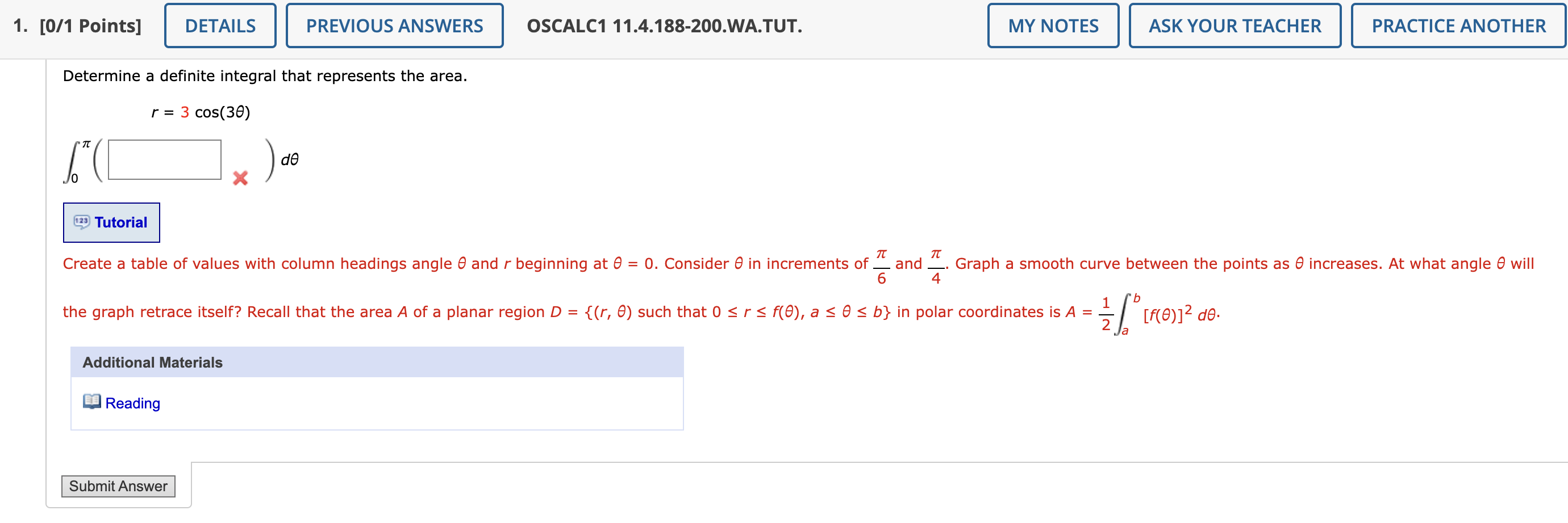 Solved Determine A Definite Integral That Represents The Chegg