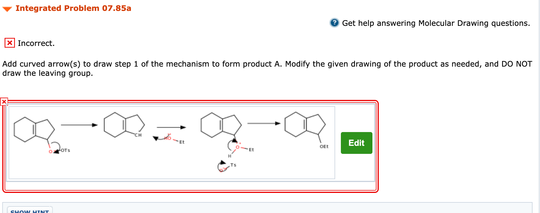 Solved Integrated Problem 07 85 Propose A Mechanism That Chegg