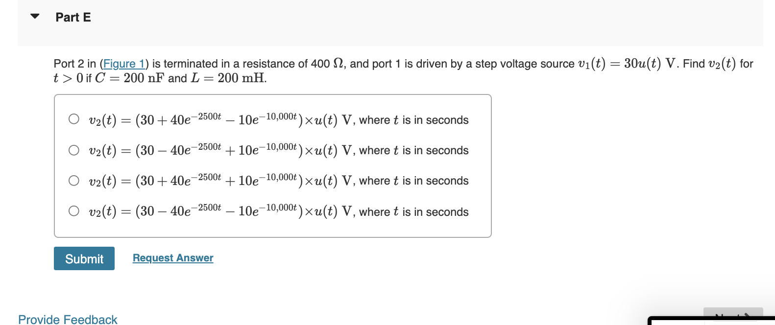 Solved Part A Find The S Domain Expression For The H Chegg