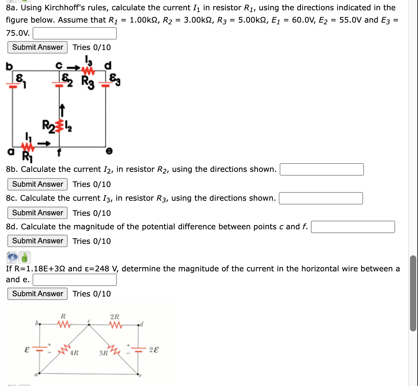 Solved A Using Kirchhoff S Rules Calculate The Current I Chegg