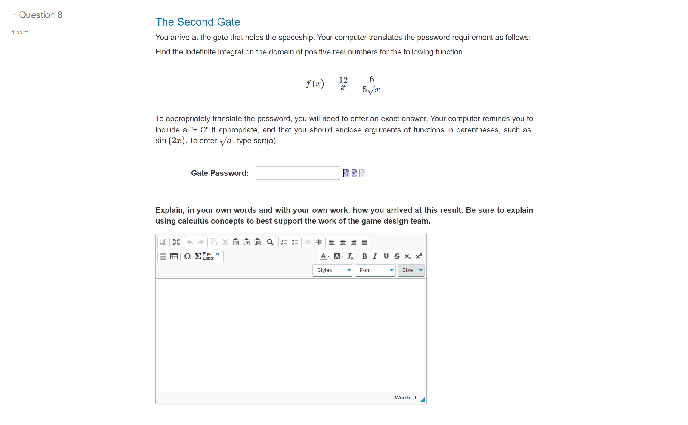 Solved You Arrive At The Gate That Holds The Spaceship Your Chegg