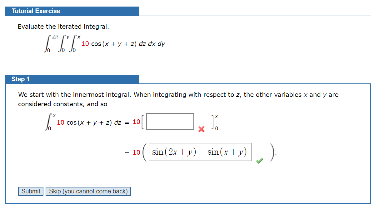 Solved Evaluate The Iterated Integral Please Solve The Chegg