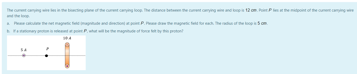 Solved The Current Carrying Wire Lies In The Bisecting Plane Chegg