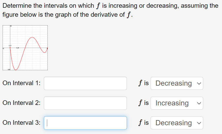 Solved Determine The Intervals On Which F Is Increasing Or Chegg