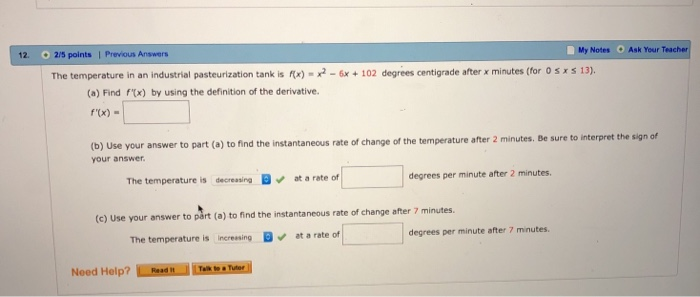 Solved 25 Points 1 Previous Answers My Notes Ask Your Teac Chegg