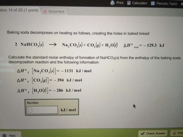 Baking Soda On Heating As Follows, Crea...