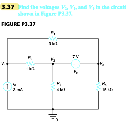 Solved Use Nodal Analysis To Find The Voltages V1 V2 And Chegg