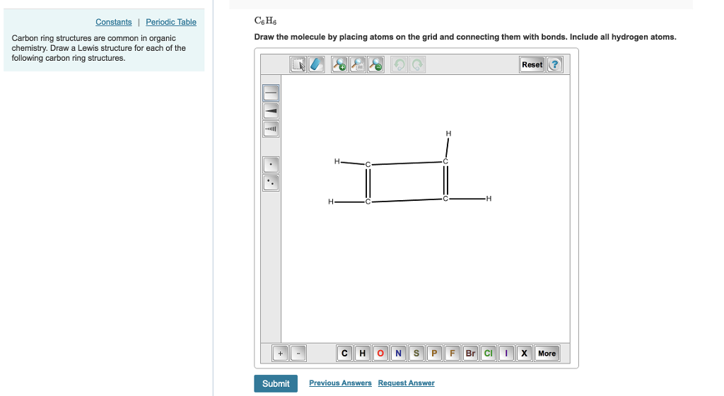 Solved Part A Constants Periodic Table Carbon Ring Chegg