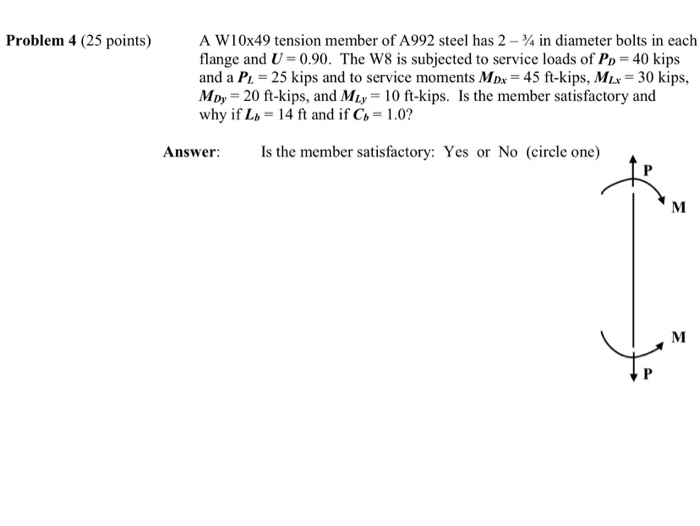 A W10x49 Tension Member Of A992 Steel Has 2 In Chegg